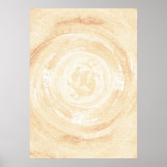 Abstract hand painted watercolor background. poster (Front)