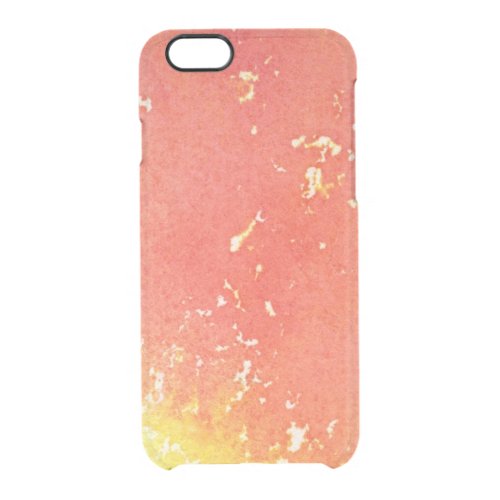 Abstract hand painted watercolor background clear iPhone 66S case