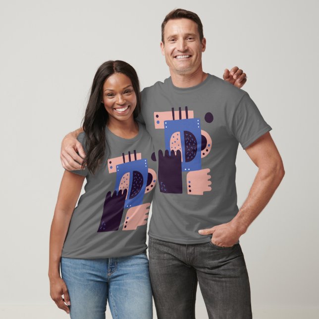 Abstract Hands Holding a Steaming Coffee Mug T-Shirt (Unisex)