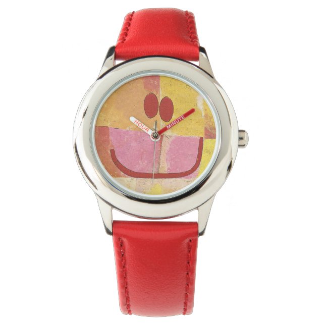 abstract happy face watch (Front)