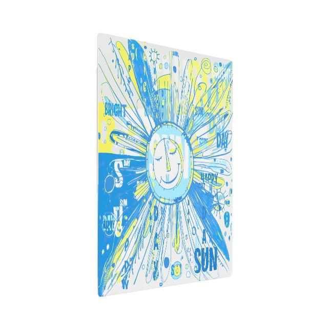 Abstract Happy Whimsical Sun Word Art (3/4)
