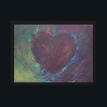 Abstract Heart Canvas Print<br><div class="desc">Original Painting by Casey Silva acrylic on canvas</div>