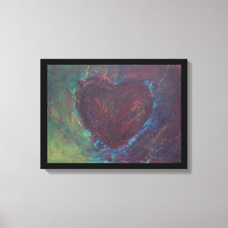 Abstract Heart Canvas Print
