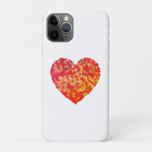 Abstract Heart Confetti Art