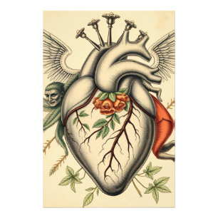Abstract Heart Illustration Photo Print