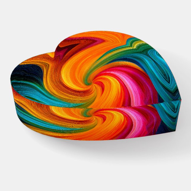 Abstract heart* paperweight (Angled)