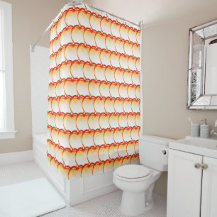 Abstract Heart Shower Curtain