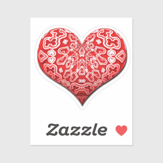 Abstract Heart   Sticker (Sheet)