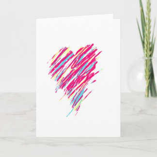 Abstract Heart Valentine’s Day Card