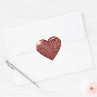 Abstract Heart Valentine's Day Heart Sticker