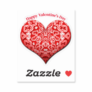 Abstract Heart Valentine's Day Sticker