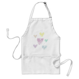 Abstract Hearts Adult Apron