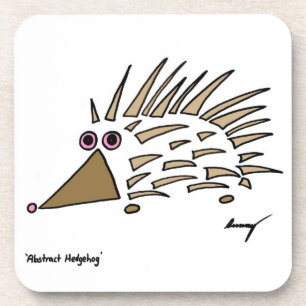 Abstract Hedgehog Coasters - Set of 6