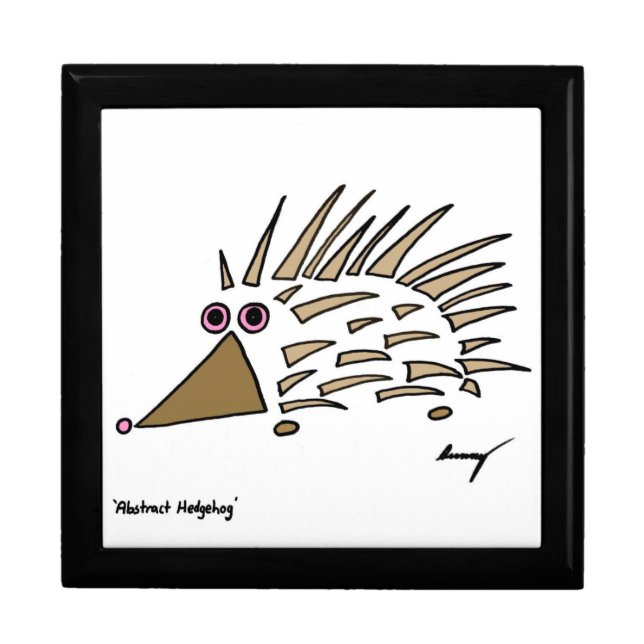 Abstract Hedgehog Keepsake Box (Front)