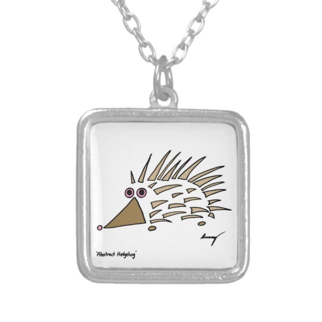 Abstract Hedgehog Necklace (Front)