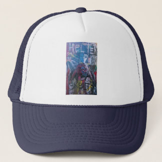 ABSTRACT HELTER SKELTER TRUCKER HAT