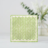 Abstract herringbone in greenery (Standing Front)