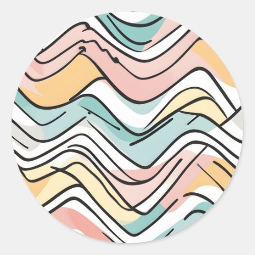 Abstract Herringbone Sticker