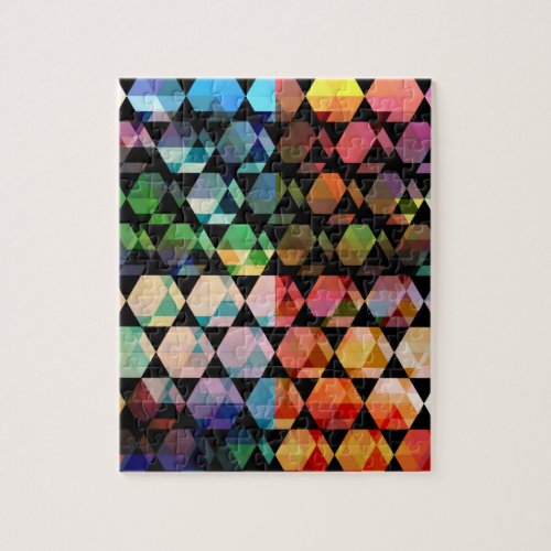 Abstract Hexagon Graphic Design Jigsaw Puzzle