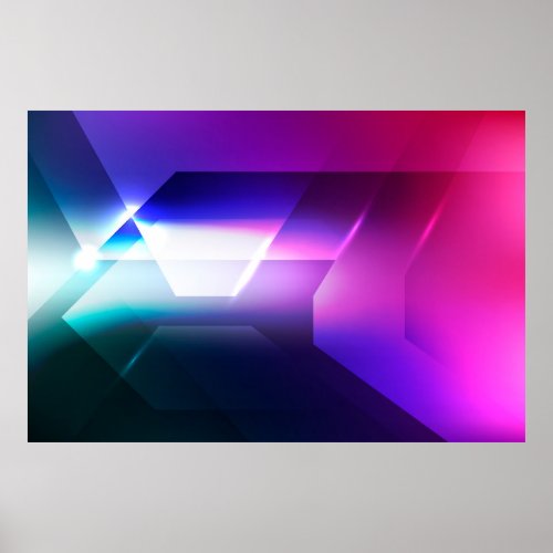 Abstract Hexagonal shape backgroundabstract art  Poster