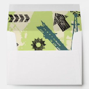 Abstract hi-tech background envelope