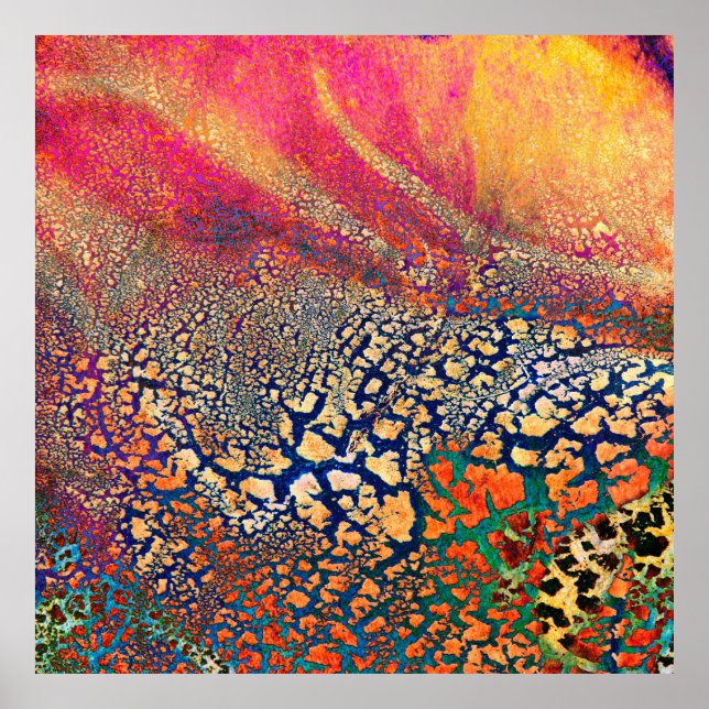 Abstract highly detailed textured grunge backgroun poster (Front)