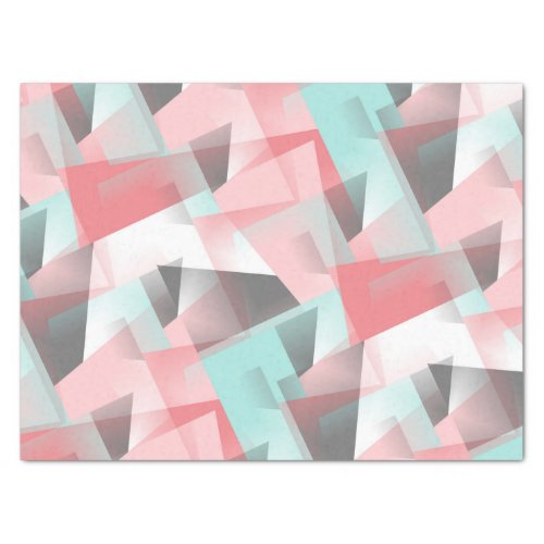 Abstract Hip Modern Geometric Mosaic Art Pattern Tissue Paper