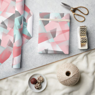 Abstract Hip Modern Geometric Mosaic Art Pattern Wrapping Paper