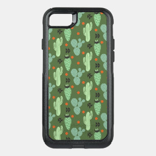 Abstract Hipster Cactus  Desert Pattern OtterBox Commuter iPhone SE/8/7 Case