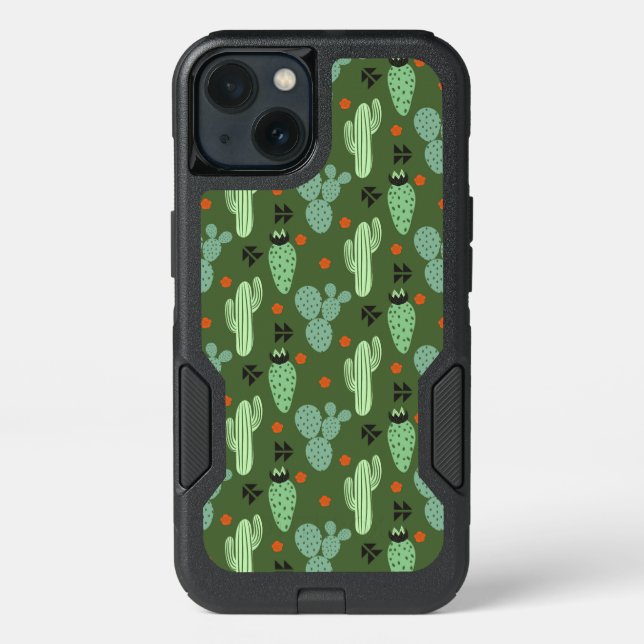 Abstract Hipster Cactus  Desert Pattern Otterbox iPhone Case (Back)