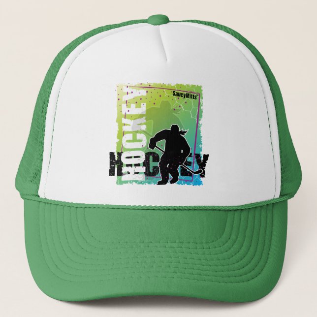 Abstract Hockey (female) Trucker Hat (Front)
