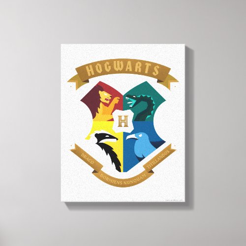 Abstract HOGWARTS Crest Canvas Print