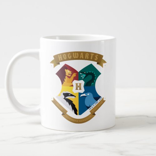 Abstract HOGWARTS Crest Giant Coffee Mug