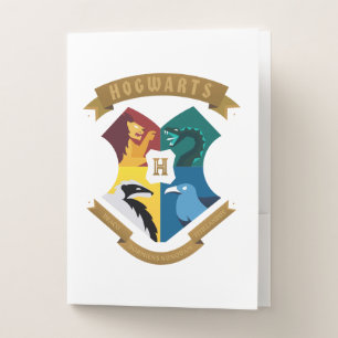 Abstract HOGWARTS™ Crest Pocket Folder