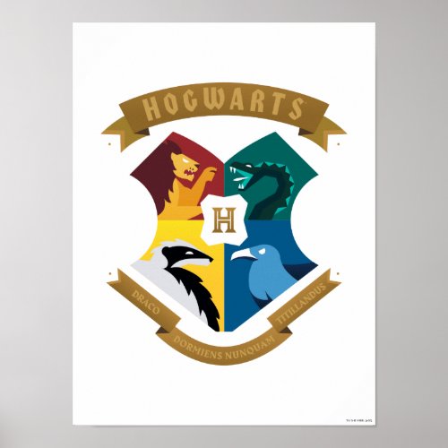 Abstract HOGWARTS Crest Poster