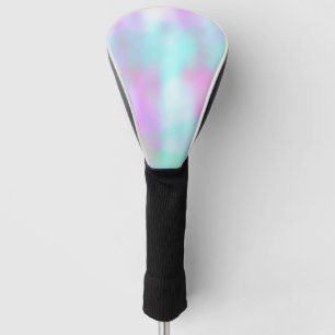 Abstract Hologram Colorful Pink Blue Golf Head Cover