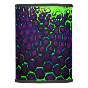 Abstract Honeycomb Design green and purple Lamp Shade