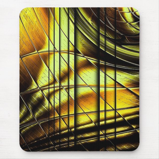 Abstract Honeygold Mouse Pad (Front)