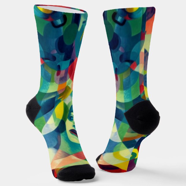 Abstract Hope Socks (Angled)