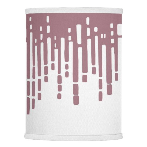 Abstract horizon dusty pink and white lamp shade