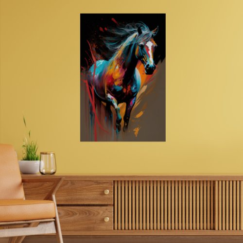 Abstract Horse 2 Poster