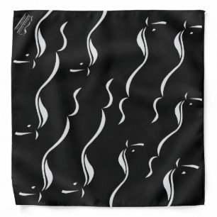 Abstract Horse Bandana, Anna Blake logo Bandana