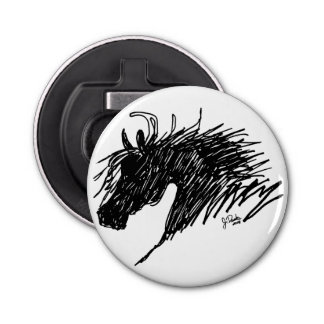 Abstract Horse Head art Bottle Opener