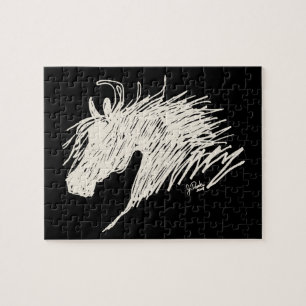 Abstract Horse Head art Jigsaw Puzzle