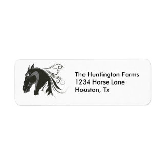 Abstract Horse Label