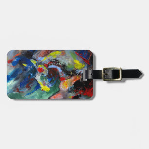 Abstract Horse Luggage Tag