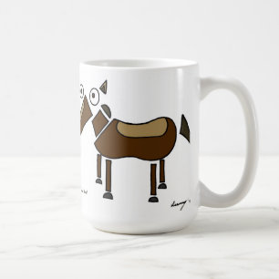 Abstract Horse Mug