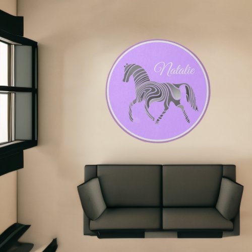 Abstract horse  _  personalized purple rug