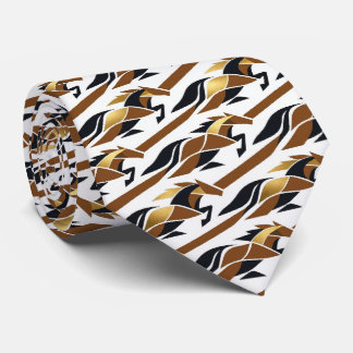 Abstract Horse Racing Derby Necktie