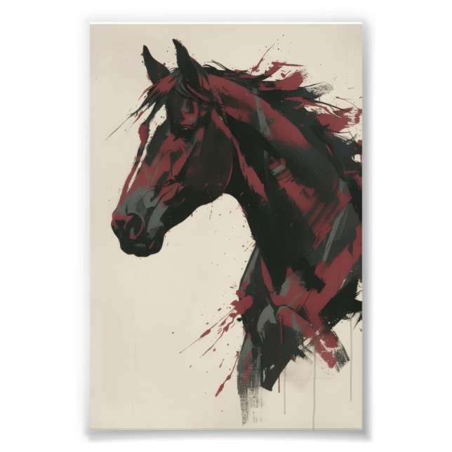 Abstract Horse Wall Art (Front)
